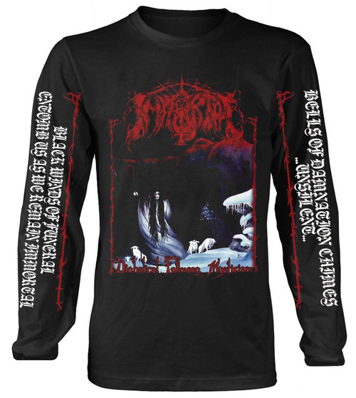 Immortal 'Diabolical Fullmoon Mysticism 2023' (Black) Long Sleeve Shirt Front