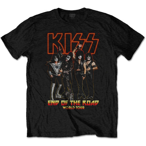 Kiss 'End Of The Road Final Tour' (Black) T-Shirt | Eyesore Merch