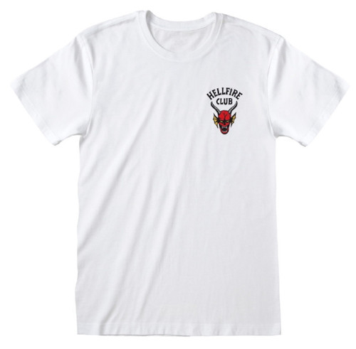 Stranger Things 'Hellfire Club Crest' (White) T-Shirt