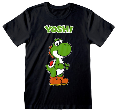 Nintendo Super Mario 'Yoshi Profile' (Black) T-Shirt