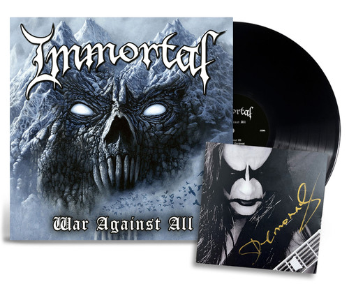 Immortal 'War Against All' LP Black Vinyl w/ EYESORE EXCLUSIVE SIGNED INSERT