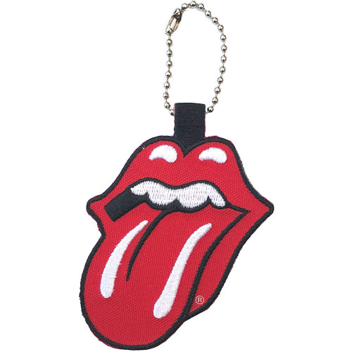 The Rolling Stones 'Red Classic Tongue' Patch Keyring