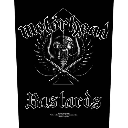 Motorhead 'Bastards' (Black) Back Patch