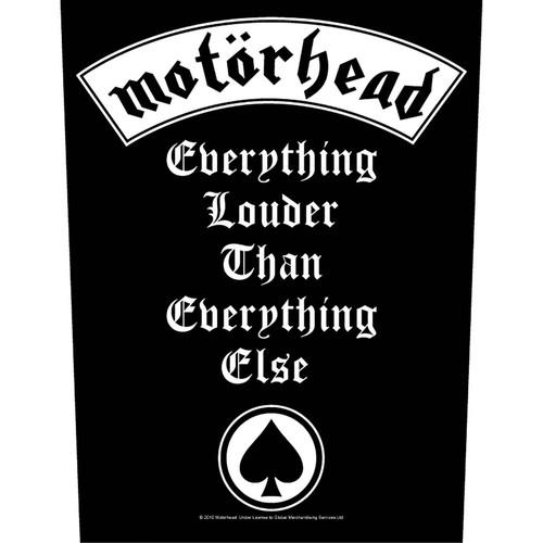 Motorhead 'Everything Louder' Back Patch