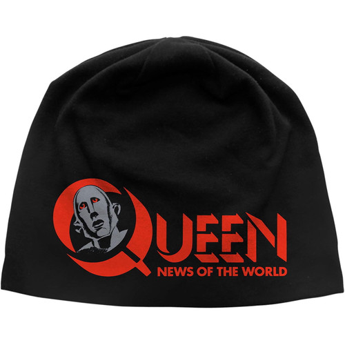 Queen 'News Of The World' (Black) Beanie Hat