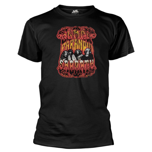 Black Sabbath 'Paranoid Psych' (Black) T-Shirt