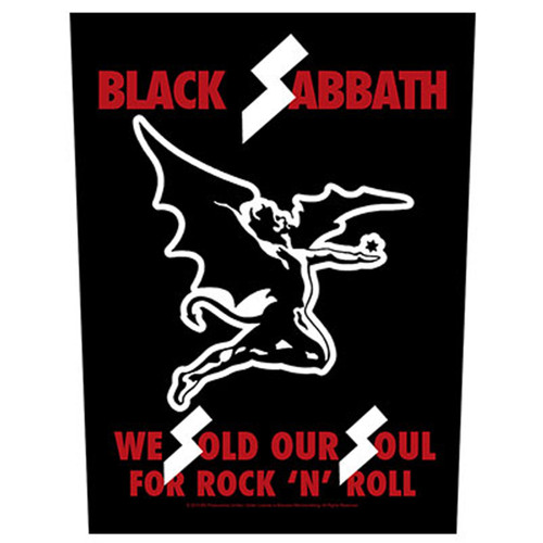 Black Sabbath 'We Sold Our Souls' Back Patch