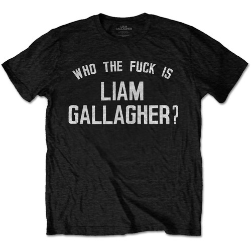 Liam Gallagher 'Who the F*ck...' (Black) T-Shirt