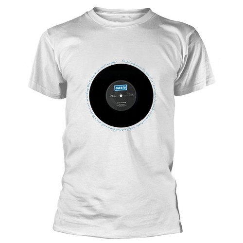 Oasis 'Live Forever Single' (Blue) T-Shirt