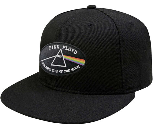 Pink Floyd 'Dark Side Of The Moon Black Border' (Black) Snapback Cap