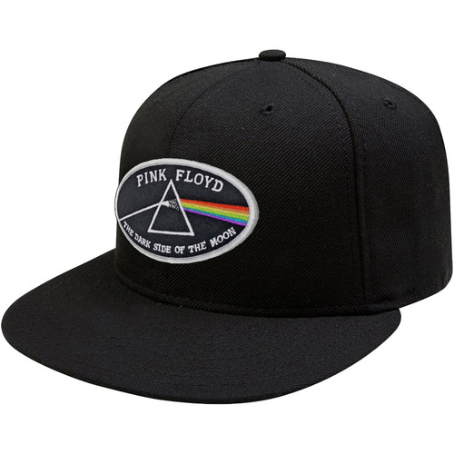 Pink Floyd 'Dark Side Of The Moon White Border' (Black) Snapback Cap