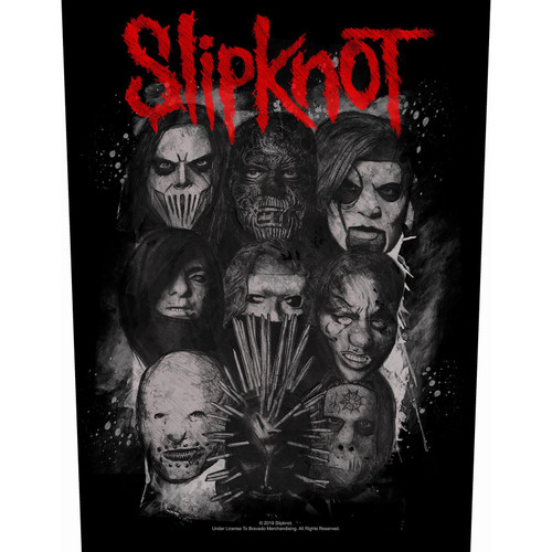 Slipknot 'We Are Not Your Kind Masks' (Black) Back Patch