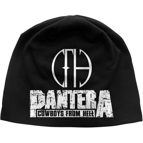 Pantera 'Cowboys From Hell Distressed' (Black) Beanie Hat