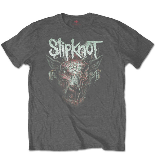 Slipknot 'Logo' (Grey) Womens Burnout T-Shirt