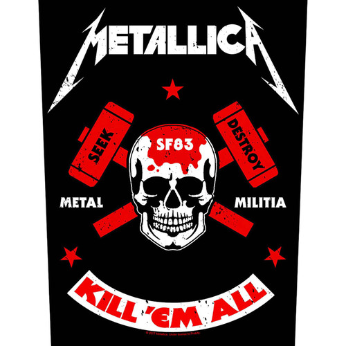 Metallica 'Metal Militia' Back Patch