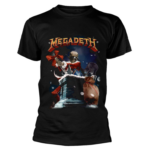 Megadeth 'Santa Vic Chimney' (Black) T-Shirt