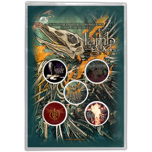 Lamb Of God 'Omens' Button Badge Pack