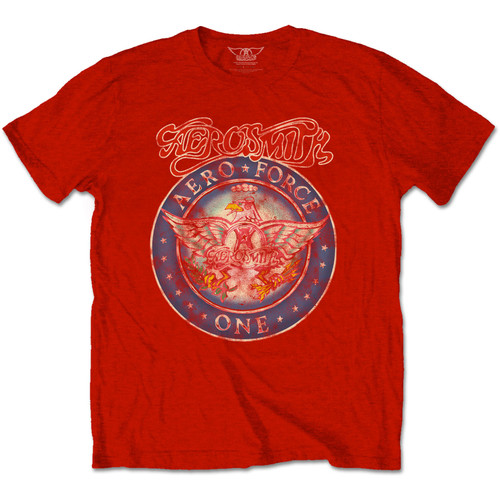 Aerosmith 'Aero Force' (Red) T-Shirt