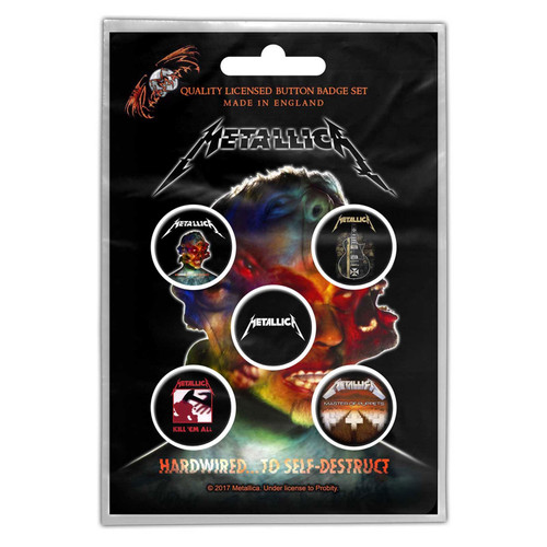 Metallica 'Hardwired' Button Badge Pack