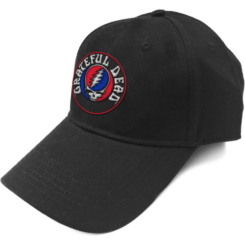 Grateful Dead 'Steal Your Face Logo' (Black) Baseball Cap