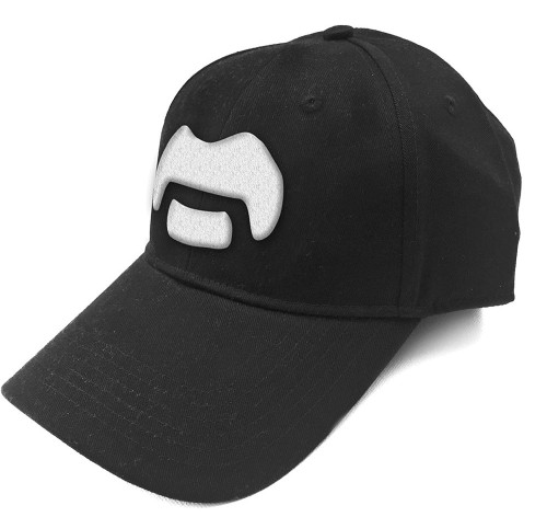 Frank Zappa 'White Moustache' (Black) Baseball Cap