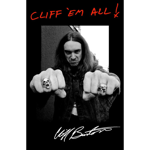 Metallica 'Cliff 'Em All' Textile Poster