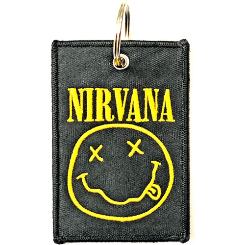 Nirvana 'Happy Face' Patch Keyring