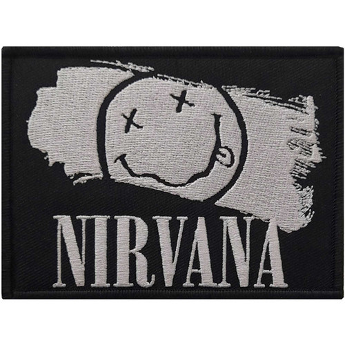 Nirvana 'Happy Face Paint' (Iron On) Patch