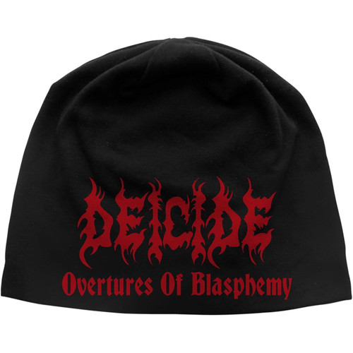 Deicide 'Overtures Of Blasphemy' (Black) Beanie Hat