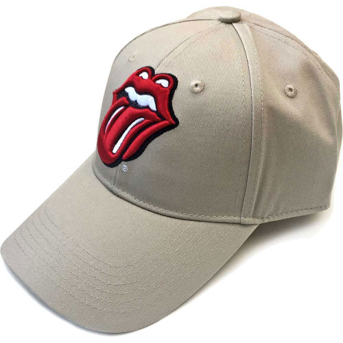 The Rolling Stones 'Classic Tongue' (Sand) Baseball Cap