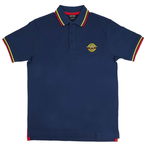 Guns N' Roses 'Classic Logo' (Navy) Polo Shirt