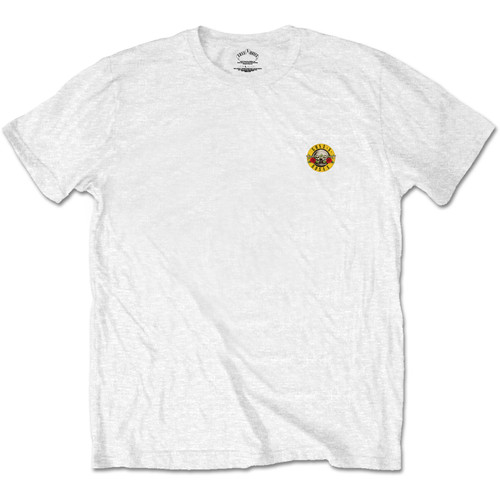 Guns N' Roses 'Classic Logo Back Print' (White) T-Shirt