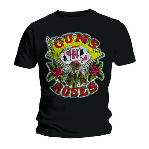 Guns N' Roses 'Cards' (Black) T-Shirt