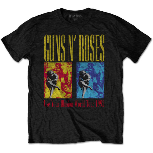 Guns N' Roses 'Use Your Illusion World Tour' (Black) T-Shirt