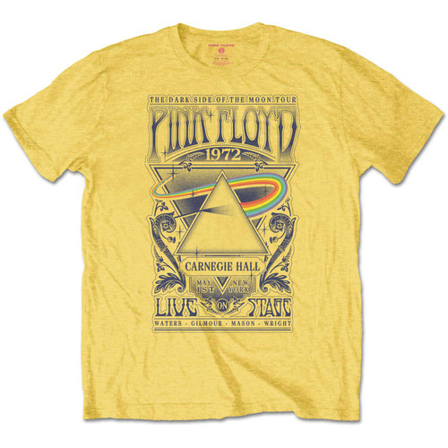 Pink Floyd 'Carnegie Hall Poster' (Yellow) Kids T-Shirt