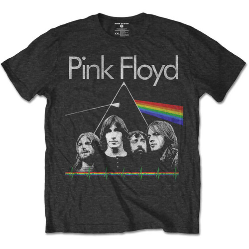 Pink Floyd 'DSOTH Band & Pulse' (Grey) Kids T-Shirt