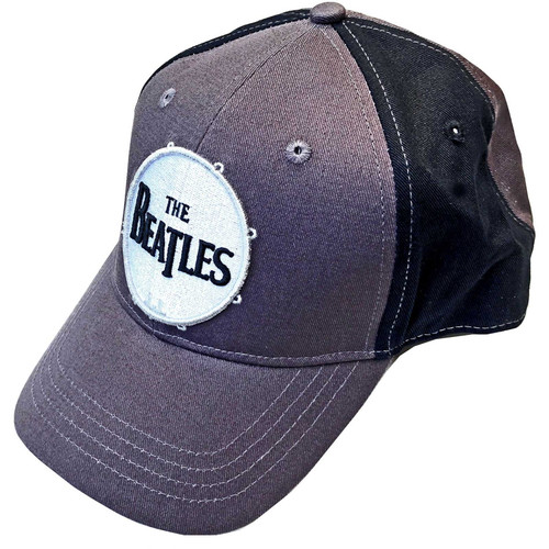 The Beatles 'Drum Logo' (Grey & Black) Baseball Cap