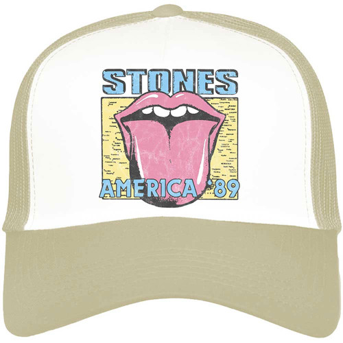 The Rolling Stones 'America 89 Tour Map' (2-Tone) Trucker Cap