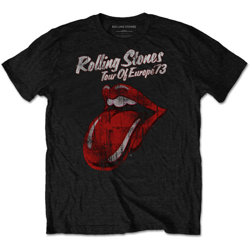 The Rolling Stones 'London European 73' (Black) T-Shirt | Eyesore