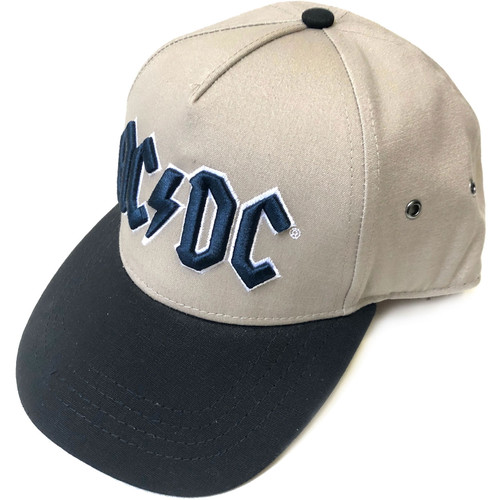 AC/DC 'Navy Logo' (Sand & Black) Snapback Cap