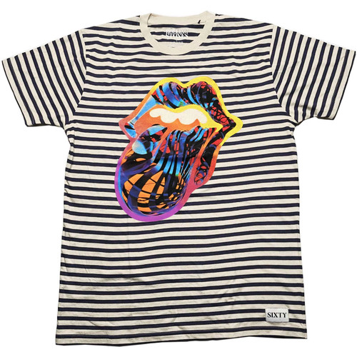 The Rolling Stones 'Cyberdelic' (Striped) T-Shirt