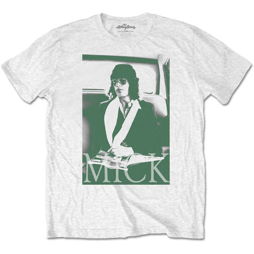 The Rolling Stones 'Mick Photo Version 1' (White) T-Shirt