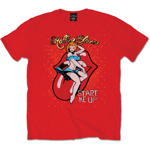 The Rolling Stones 'Start Me Up' (Red) T-Shirt