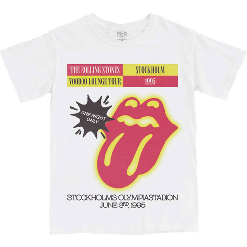 The Rolling Stones 'Stockholm 95' (White) T-Shirt