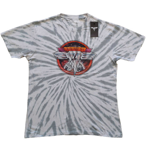 Van Halen 'Chrome Logo' (Dip-Dye) T-Shirt