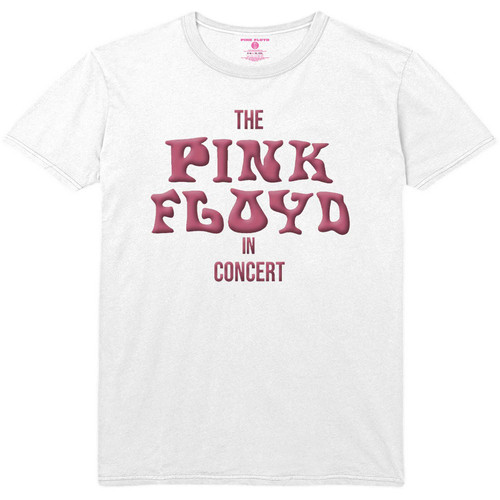 Pink Floyd 'In Concert' (White) Hi-Build T-Shirt