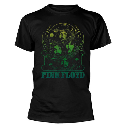 Pink Floyd 'Green Swirl' (Black) T-Shirt