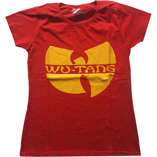 Wu-Tang Clan 'Logo' (Red) Womens Fitted T-Shirt