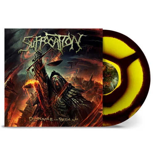 Suffocation 'Pinnacle Of Bedlam' (10 Year Anniversary) LP Yellow Black Corona Vinyl