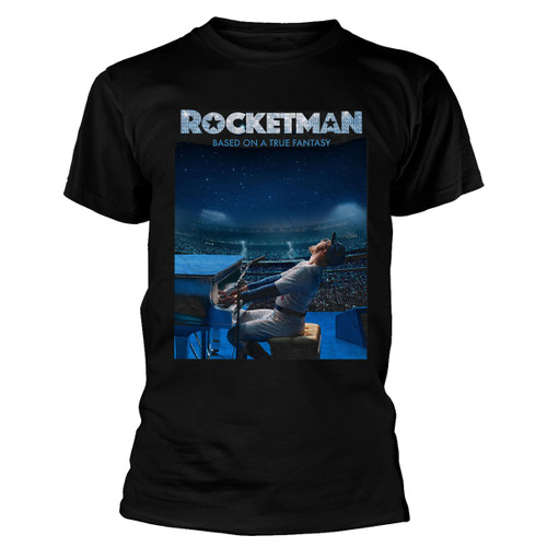 Elton John 'Rocketman Starry Night' (Black) T-Shirt